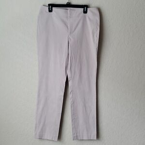 Yvos Khaki Beige Straight Leg Chino Dress Pants Size 12